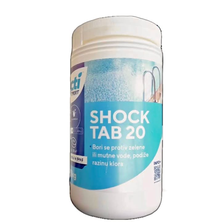 Klor tablete za bazen - 20g - Shock Tab 20 (1kg)